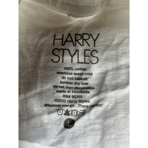 Harry Styles Love On Tour Bubbles Official White T-Shirt Adult L Large NEW - Picture 3 of 3